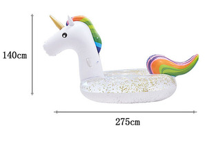 Nuovo stile carino gonfiabile paillettes unicorno piscina galleggiante - Product Image 5