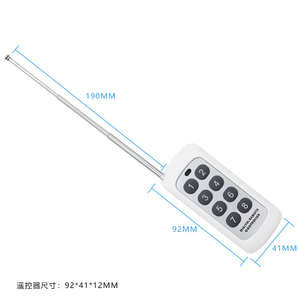 QIACHIP KT1006 ktsmart 433MHz 6/8 düğme EV1527 kod uzaktan kumanda anahtarı RF verici akıllı ev için kablosuz anahtar - Product Image 5