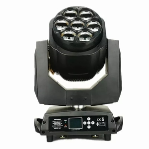 2022新製品7X40W非常に小型で高速で強力なLEDムービングビームズームウォッシュLEDムービングヘッドライトステージライト - Product Image 1