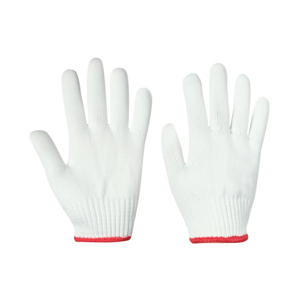 Guanti per maglieria in Nylon bianco 36 g/paia a basso prezzo guanti per la protezione del lavoro