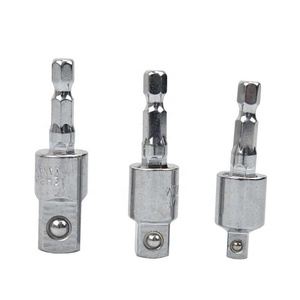 For Impact Driver <strong>With</strong> Hex Shank to Square <strong>Socket</strong> Drill Bits <strong>Rotatable</strong> Bendable Sock 1/4&quot; 3/8&quot; 1/2&quot;Electric Drill <strong>Socket</strong> <strong>Adapte</strong> - Product Image 1
