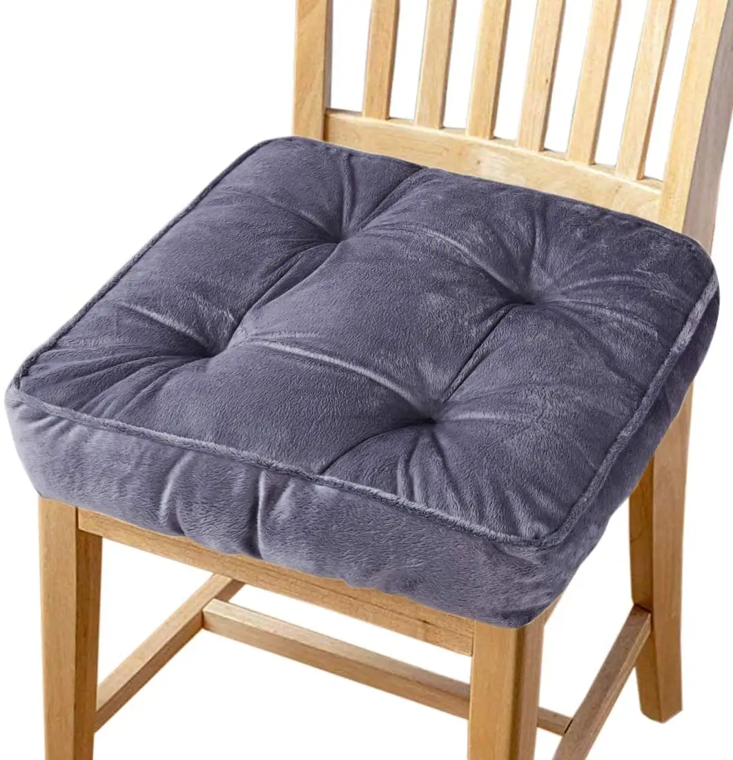 Alta qualidade confortável macio engrossar assento almofadas almofada travesseiro cadeira quadrada almofada com laço