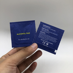 แผ่นเตรียมไอโซโพรพิลแอลกอฮอล์แบบใช้แล้วทิ้งสำหรับ70% ทำความสะอาดผิว100ชิ้นต่อกล่องโลโก้ออกแบบได้เอง - Product Image 4