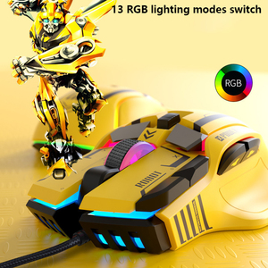 Rechtshänder 3D Wired Mechanical Mouse für ESports RGB Luminous Computer Short cut Key Makro programmierung Buntes E-Sport-Spiel - Product Image 5