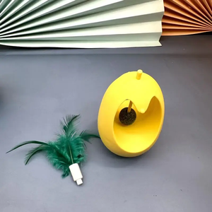 Juguetes de hierba gatera de buena calidad, juguete para gatos con bolas de hierba gatera comestible, juguete divertido interactivo para interiores con plumas, juguete para hacer ejercicio - Product Image 3