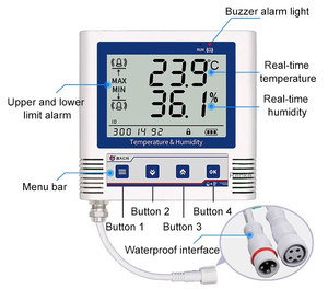 Sensor de temperatura USB, registrador de datos, supervisión en tiempo Real del refrigerador, humedad y temperatura