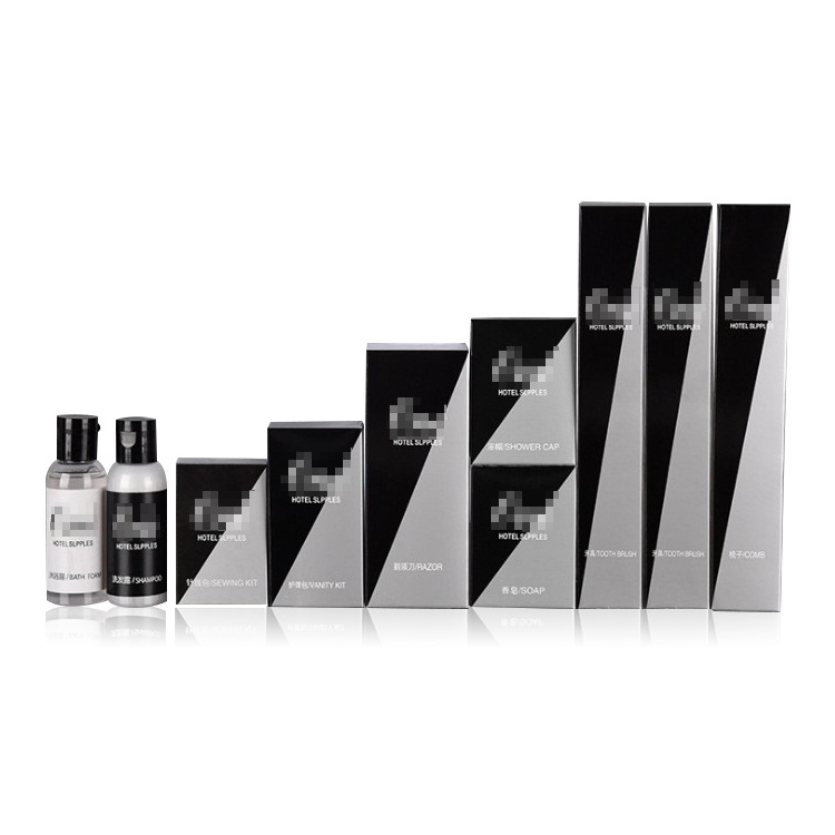 OEM ODM customized sizes hotel toiletries set hotel supplies amenities set