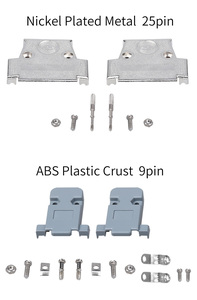 DB9 DB15 DB25 PIN Serial Port Connector หญิงชายเชลล์ซ็อกเก็ตโลหะหัวปลั๊ก 2 แถวทองแดง COM อะแดปเตอร์ซ็อกเก็ต RS232 DP Joint - Product Image 3