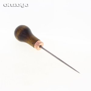 Wooden Handle Awl Through Single Gourd Manual <strong>Accounting</strong> Office Appliances Stitch Bookbinding <strong>Tools</strong> - Product Image 1