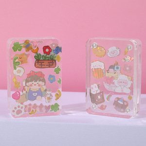 Goo อะคริลิคโปร่งใสพิมพ์โลโก้ตามสั่งการ์ด TCG DIY การ์ดแม่เหล็กกระเบื้องพวงกุญแจเกมกระดานวัสดุสำหรับเกม - Product Image 2