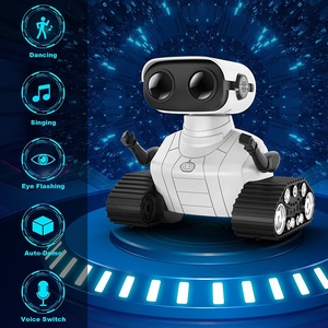 Robot telecomandati ricaricabili, Robot Emo a dimostrazione automatica testa e braccia flessibili, Robot intelligente con musica e occhi a LED - Product Image 2