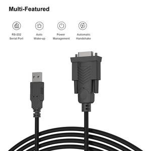 Prolific Chipset <strong>USB</strong> Serial Adapter <strong>RS</strong>-<strong>232</strong> Male DB9 9-Pin 1.8M Cable for Windows 108/187 &amp; Mac OS X 10.6 Above Computer Use - Product Image 4