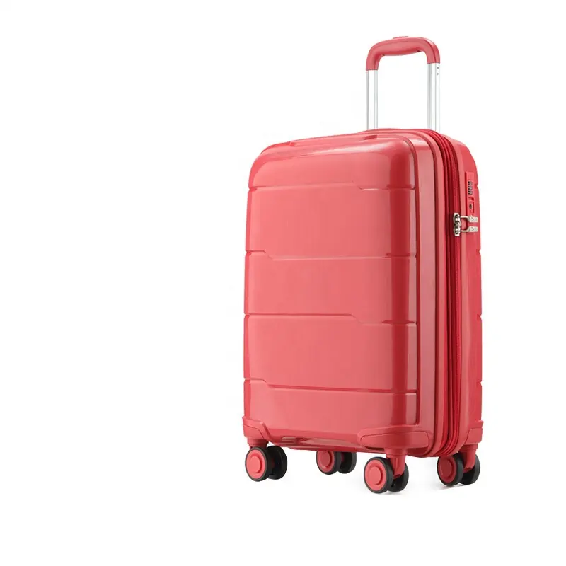 กระเป๋าเดินทางที่มีสีสันสวยงามสำหรับผู้หญิงกระเป๋าเดินทางรถเข็นชุดกระเป๋าเดินทาง