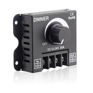 DC12v-24v 30A LED <strong>Lights</strong> Dimmer <strong>Controller</strong> 12V 30A Monochrome Knob <strong>Controller</strong> Manual Knob <strong>Light</strong> Strip <strong>Light</strong> Strip Switch - Product Image 2