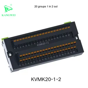 Bloque de terminales rápido tipo riel Bloque de terminales PLC de automatización de cobre PCB de resorte enchufable con una entrada y varias salidas - Product Image 1