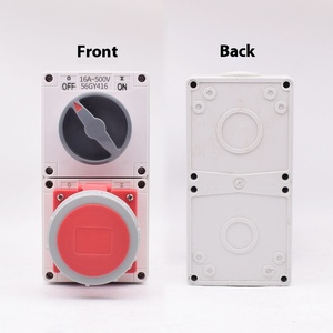 Connettore <span class=keywords><strong>IP66</strong></span> IEC impermeabile resistente alla polvere presa per interruttore combinato 380V di grado industriale 16A 32A 250V