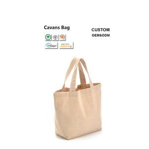 Tái Sử Dụng Vải Và Túi Mua Sắm Lớn Đồng Bằng Biểu Tượng Tùy Chỉnh Trader Joes Mini Phòng Tập Thể Dục Canvas Tote Túi Với Da Xử Lý - Product Image 1