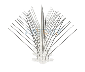 หนามไล่นกแหลมพลาสติกฐานสแตนเลสควบคุมป้องกันนกนกพิราบ - Product Image 1