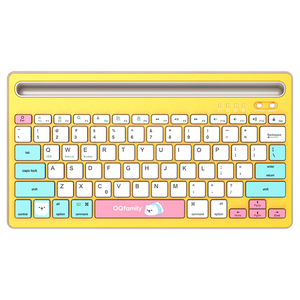 Teclado silencioso inalámbrico BT Mini teclado para tabletas IOS y Android Windows Teclado inalámbrico