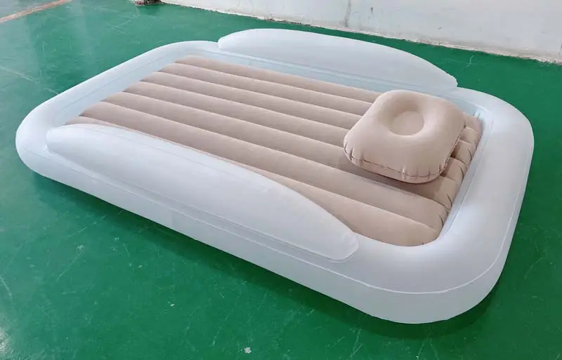 Colchón de aire doble cama de viaje para niños y adultos con bomba colchón inflable portátil cuna para familias hogar