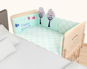 Wooden Baby Crib for Infants with Multiple Functions Newborn Child's Assembled Large Bed with Rocking and <strong>Cradle</strong> Features
