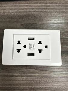 118型热卖通用美国/Tailand标准3针插座<span class=keywords><strong>usb</strong></span> + c型充电器插座125V 2.1A双壁<span class=keywords><strong>usb</strong></span>插座plu
