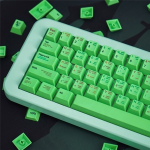 Green <strong>Programmer</strong> Theme PBT Keycaps 140 Keys DYE-SUB Cherry Profile Keycap for Cherry MX Switch 61/64 <strong>Mechanical</strong> <strong>Keyboard</strong> - Product Image 3