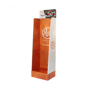 Kunden spezifische bodens tehende Papier-Display-Racks Karton-Haken-Display für Aufkleber - Product Image 5