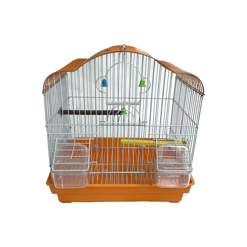 HC-AGO-02Bird kafes ekran istiflenebilir kanarya kafes demir Metal küçük Mini plastik bambu kuş kafesi el yapımı
