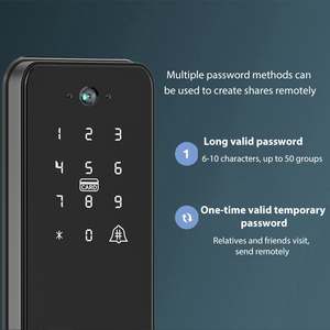 ตัวล็อกประตูอัจฉริยะ Wi-Fi/Zigbee พร้อมกล้อง HD ทำงานร่วมกับแอป Tuya เหมาะสำหรับโรงแรม/อพาร์ทเมนต์/บ้าน - Product Image 3