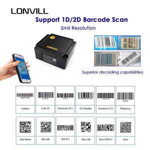 LONVILL SDK Centro de clasificación de varios idiomas Escaneo de código 2D Escáner de código fijo automático de alta velocidad industrial con cable - Product Image 2