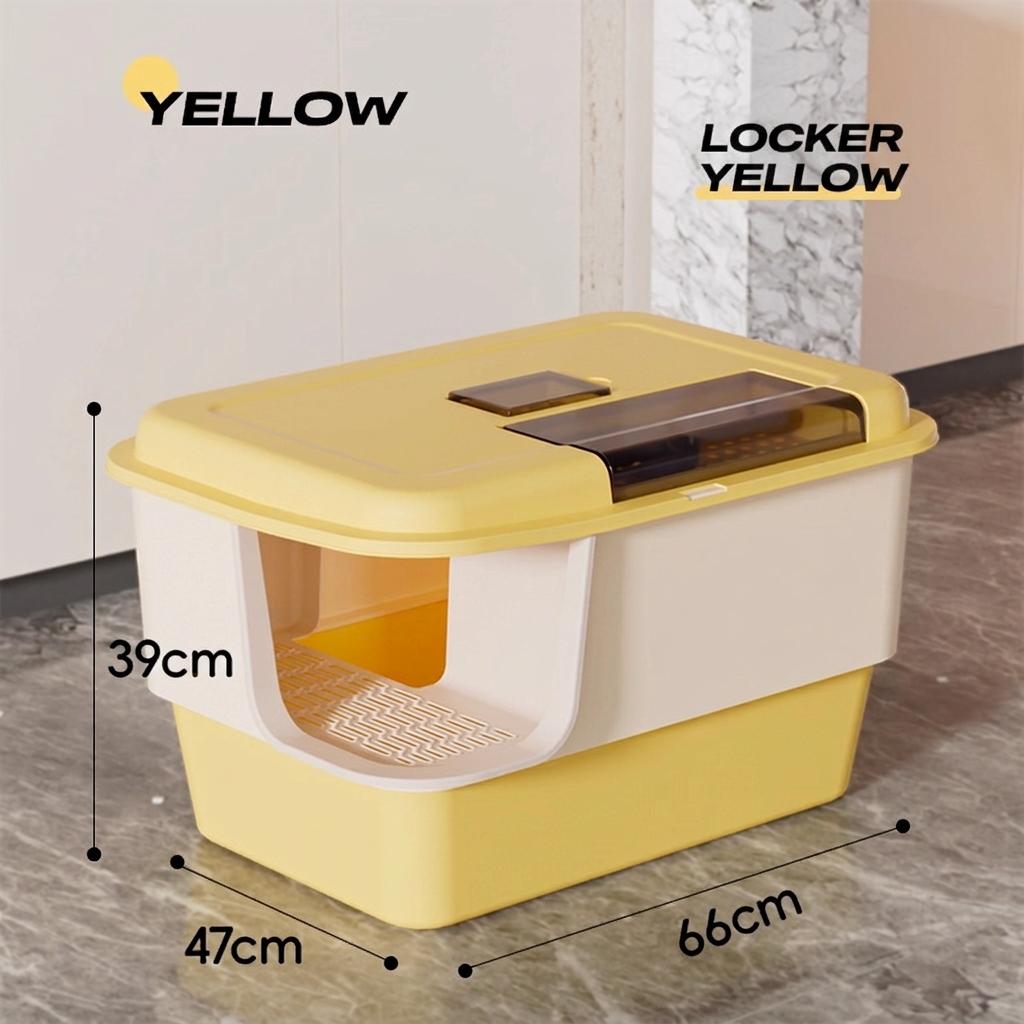 rock yellow-Corridor large size-with cat litter scoop