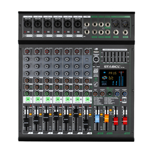 Consola de música estéreo profesional de 8 canales, mezclador de interfaz de Audio para aplicaciones de Club, para eventos de música, consola de mezcla