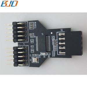 Motherboard 9Pin <strong>Header</strong> <strong>1</strong> to 2 X 9-Pin USB2.0 Hub Splitter Adapter Card for RGB Water Cooling Fan - Product Image 3
