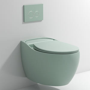 Modern monte yeşil renkli tuvalet kase wc seti commode mat renkli duvar asılı tuvalet - Product Image 1