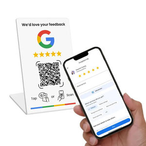 NFC Chip Contactless Google Play Gift Card Google Review Tap Display Stand QR Code Stand Sign Custom QR Code - Product Image 4