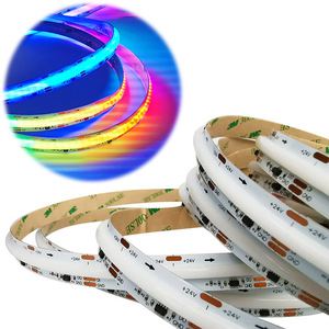 Indoor Atmosphere 10mm Dream Color <strong>DMX</strong> Smart RGBIC 576 <strong>LEDS</strong> Strip WS2811 Addressable Magic Colorful 24V COB Light Flexible - Product Image 1