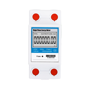単相DINレール周波数エネルギーメーターパワーメーターKWh消費電力メーター - Product Image 1