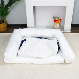 ペトピアカスタムロゴ犬用整形外科ベッド猫用防水フォームマットモダンソリッドパターン高齢者ペット用枕 - Product Image 3