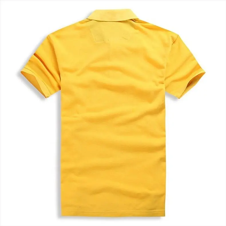 HYF 2024 Novo produto Alta qualidade 200gsm 65% algodão 35% poliéster CVC tecido pique camisa polo respirável camisa polo personalizada