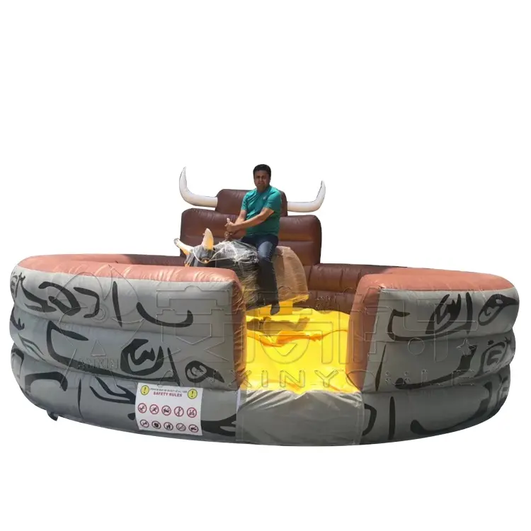 Amusement park games rodeo mechanical bull inflatable bullfighting machine for sale kids mechanical bull