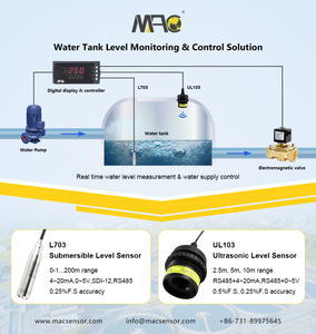0-1 .. 100m mH2O连续水位传感器检测水位 - Product Image 5