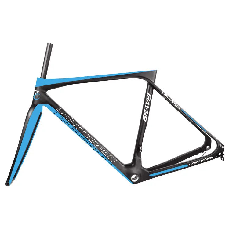 Telaio in carbonio per ciclo da corsa Lightcarbon tossicodipendente/miglior telaio per bici da ghiaia in carbonio/telaio per bici da strada con telaio MTB