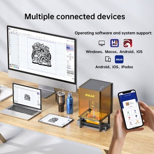 Máquina de grabado láser, diodo de Control de aplicación, grabador láser Cnc Diy, pequeño, portátil, Mini impresora de marca de logotipo, cortador de madera - Product Image 2