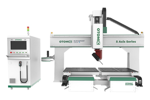 Máquina enrutadora CNC EW1 de 5 ejes, dos mesas de trabajo, husillos ATC, fresado de yeso de espuma de madera 3D, venta al por menor, varias industrias, Control SYNTEC - Product Image 3