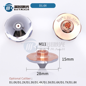 Raymach D28 HAN'S激光喷嘴D5.C双层喷嘴D1.6X M11H15使用快速数控切割机附件的大功率源 - Product Image 5