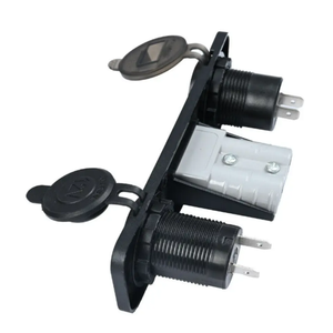 Çift USB tip C hızlı şarj QC3.0 + PD şarj soketi voltmetre paneli Anderson tarzı 50A Anderson tak ile gömme montaj - Product Image 3