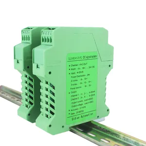 Aisladores galvánicos de señal de 35mm montados en riel DIN 1 entrada 2 salidas con salida de 4-20mA 0-10V - Product Image 1