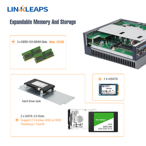 6th &amp; 9th Gen ODM Fanless Industrial Mini PC with 6 RS485 COM &amp; 3 GbE LAN Embedded Industrial Computer Supports Windows Linux OS - Product Image 3