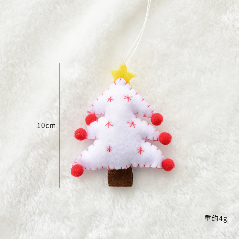 Sapin de Noël blanc étoilé
